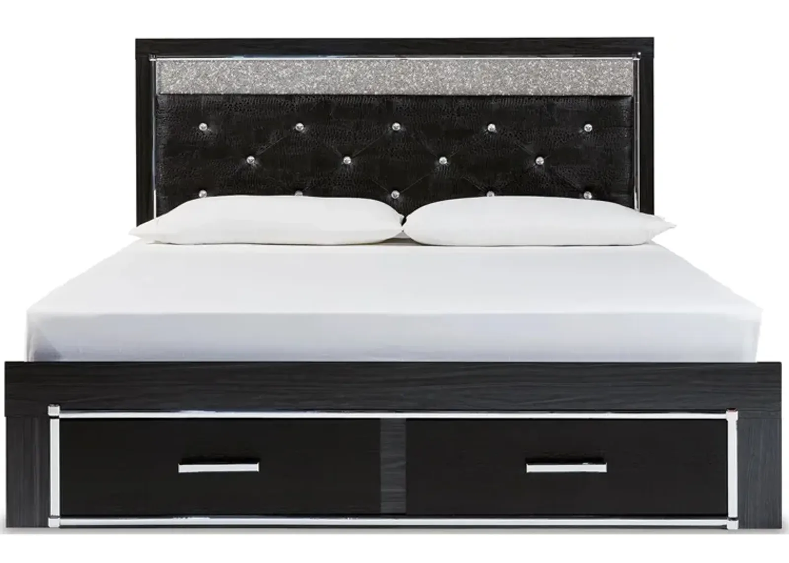 Kaydell King Upholstered Panel Storage Bed