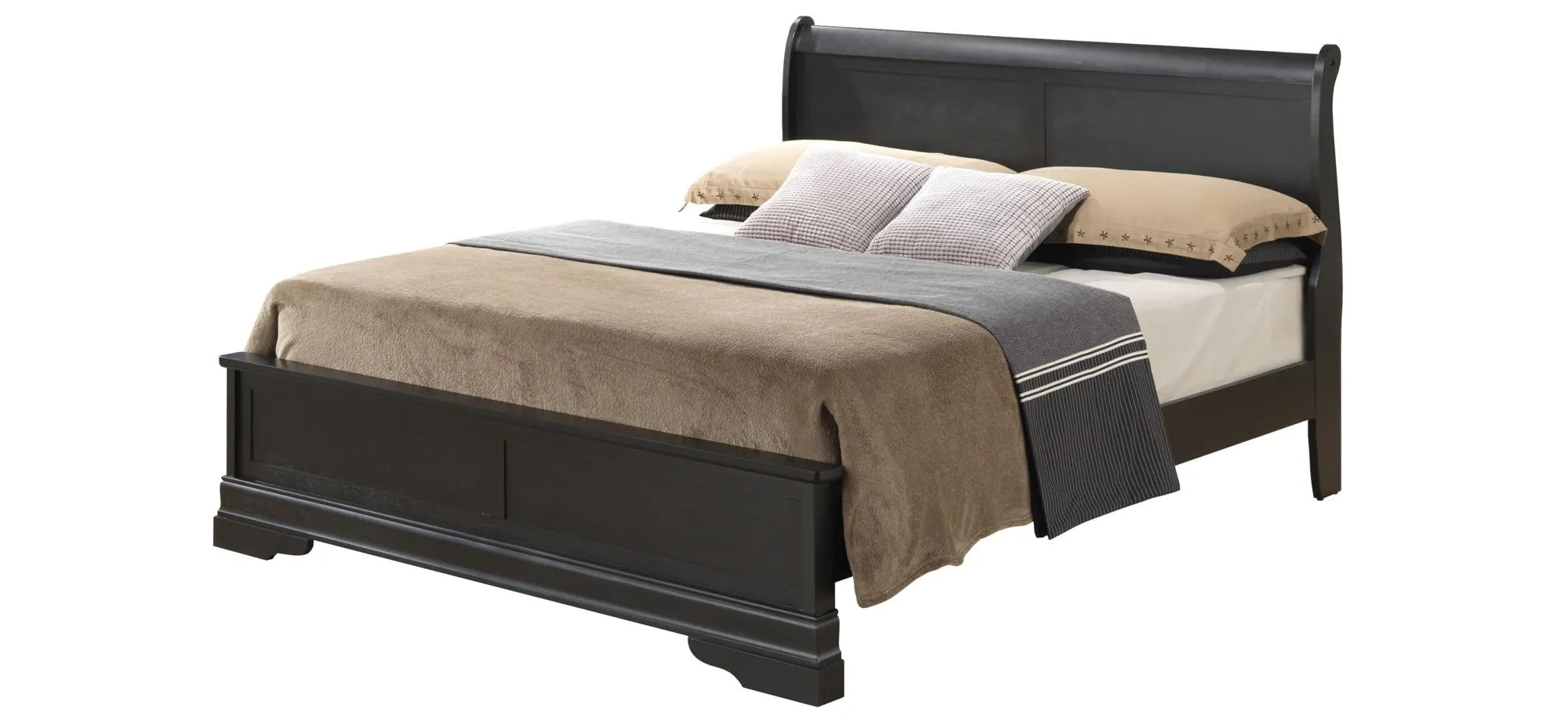 Rossie Panel Bed in Black by Glory Furniture