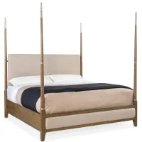Chapman California Four Poster Bed in Medium Wood by Hooker Furniture