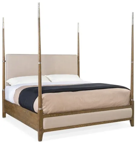Chapman California Four Poster Bed in Medium Wood by Hooker Furniture