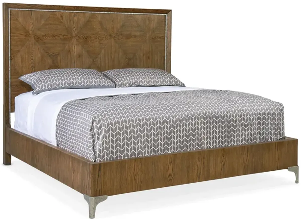 Chapman Panel Bed in Medium Wood by Hooker Furniture