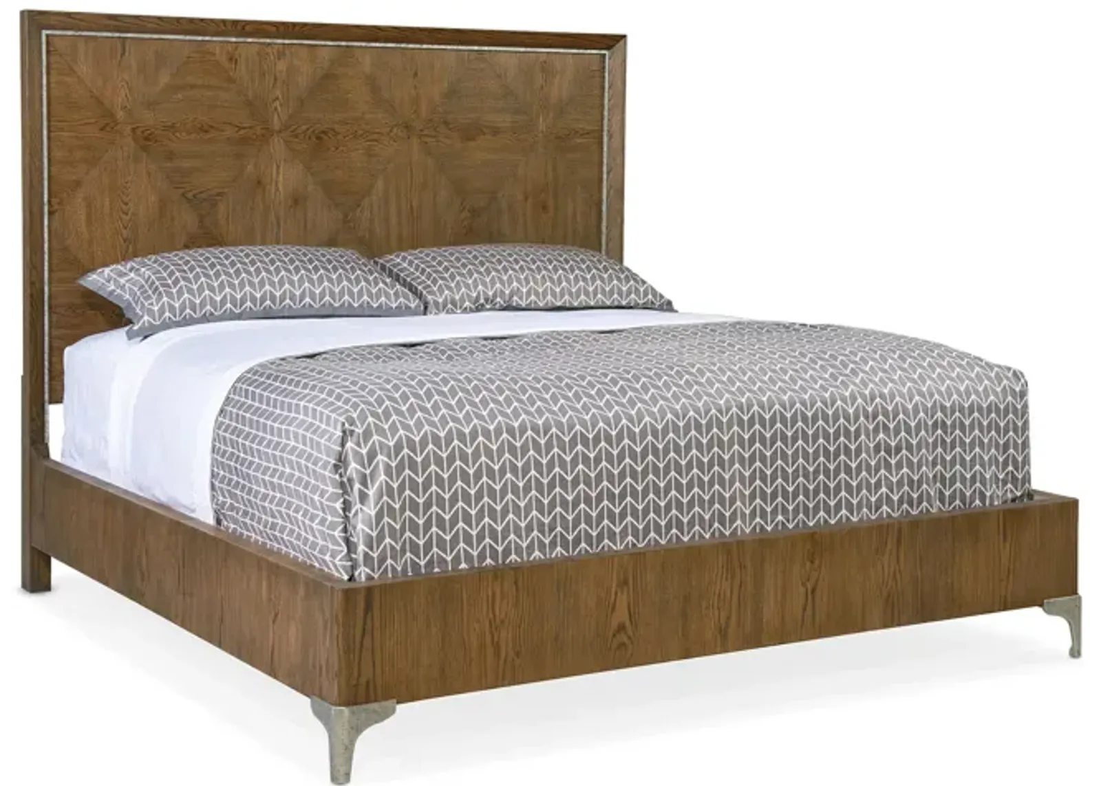 Chapman Panel Bed in Medium Wood by Hooker Furniture