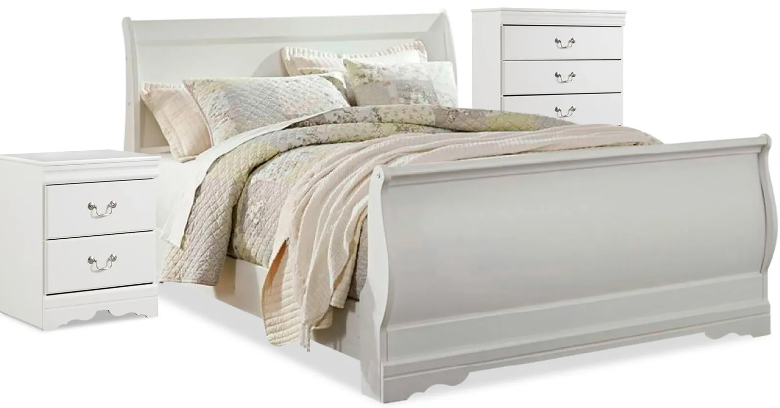 Anarasia 3-pc. Bedroom Set in White by Ashley Furniture
