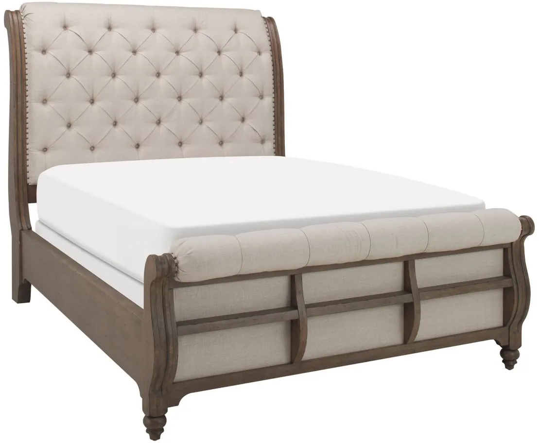 Coventry King Sleigh Bed in Dusty Taupe by Liberty Furniture