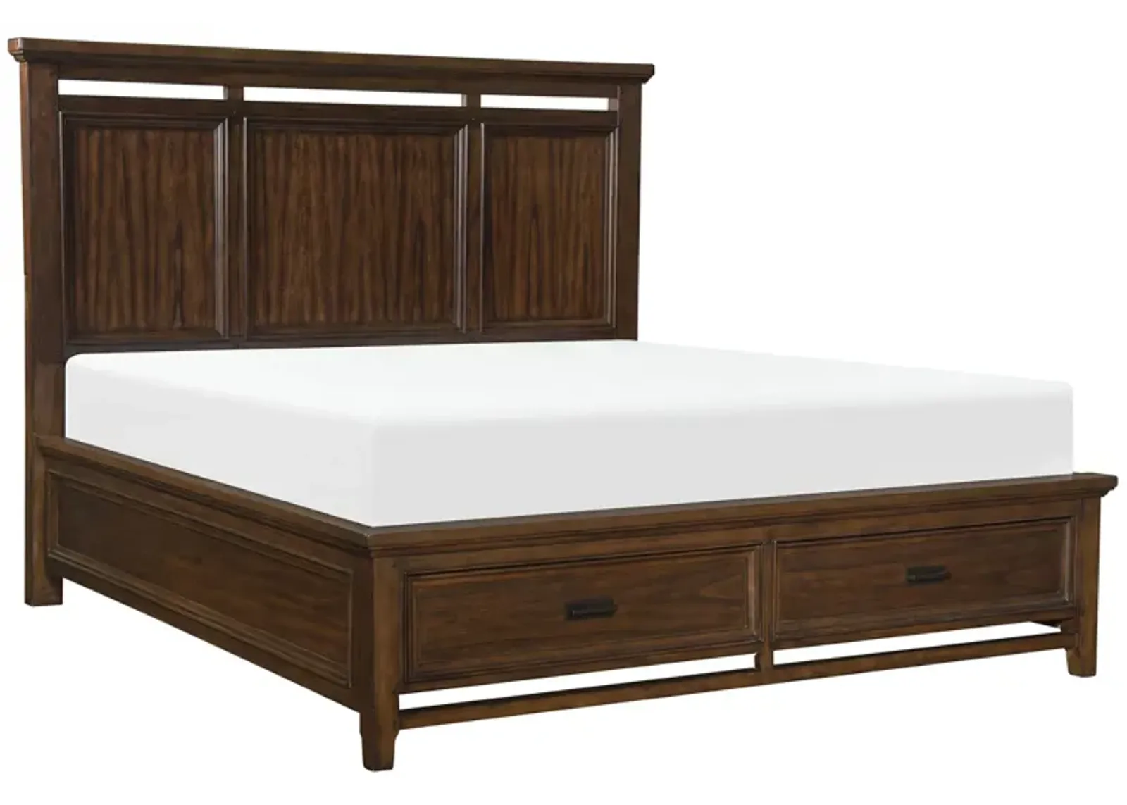 Tamsin Platform Bed W/Drawers in Brown Cherry by Homelegance