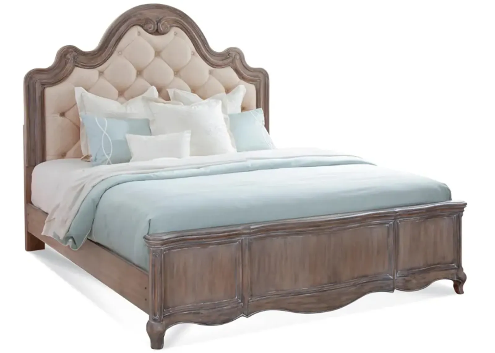 Genoa Eastern King Bed in Brown by American Woodcrafters