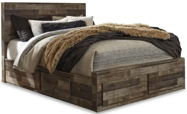 Derekson Queen Panel Bed with Storage Drawers