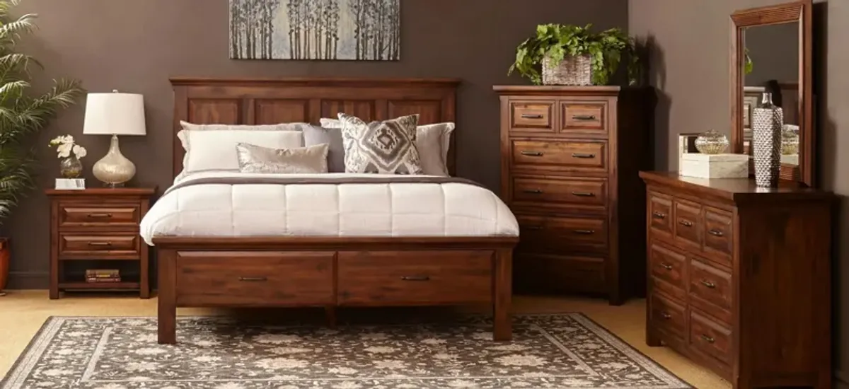 HillCrest Bed with Storage Footboard