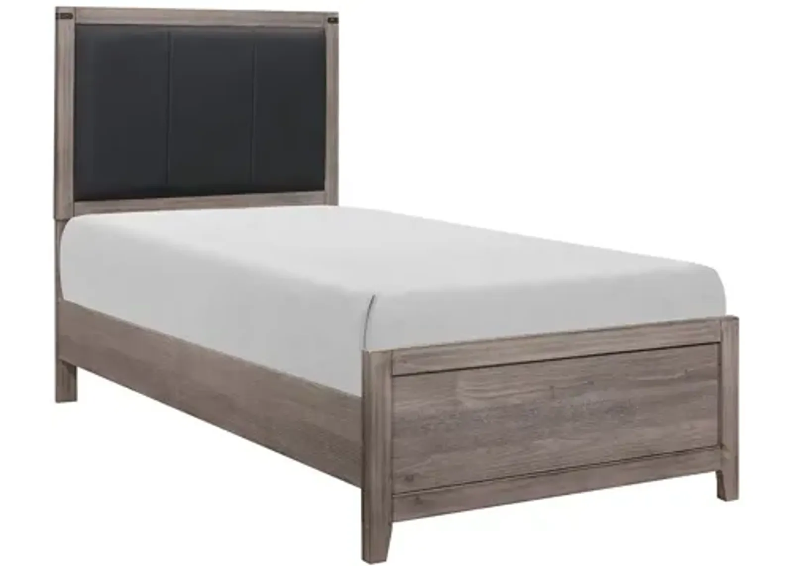 Piper Upholstered Bed in Gray by Homelegance