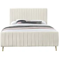 Zara King Bed in Gray by Meridian Furniture
