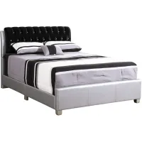 Marilla Full Bed in Silver Champagne by Glory Furniture