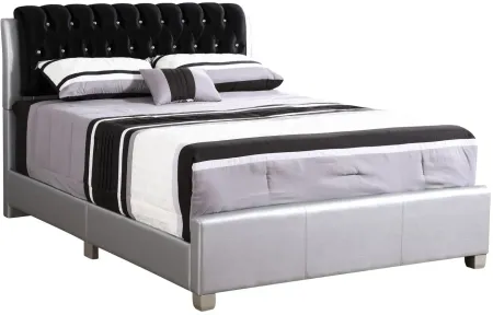 Marilla Full Bed in Silver Champagne by Glory Furniture