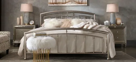 Harlow Bed in silver by Hillsdale Furniture