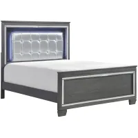 Brambley Cal Bed with LED Lighting in Gray by Homelegance