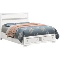 Madrid Storage Bed in White by Glory Furniture