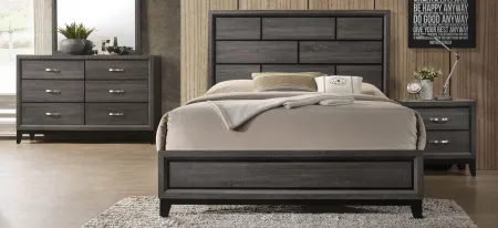 Akerson Full Panel Bed in Dark Gray by Crown Mark