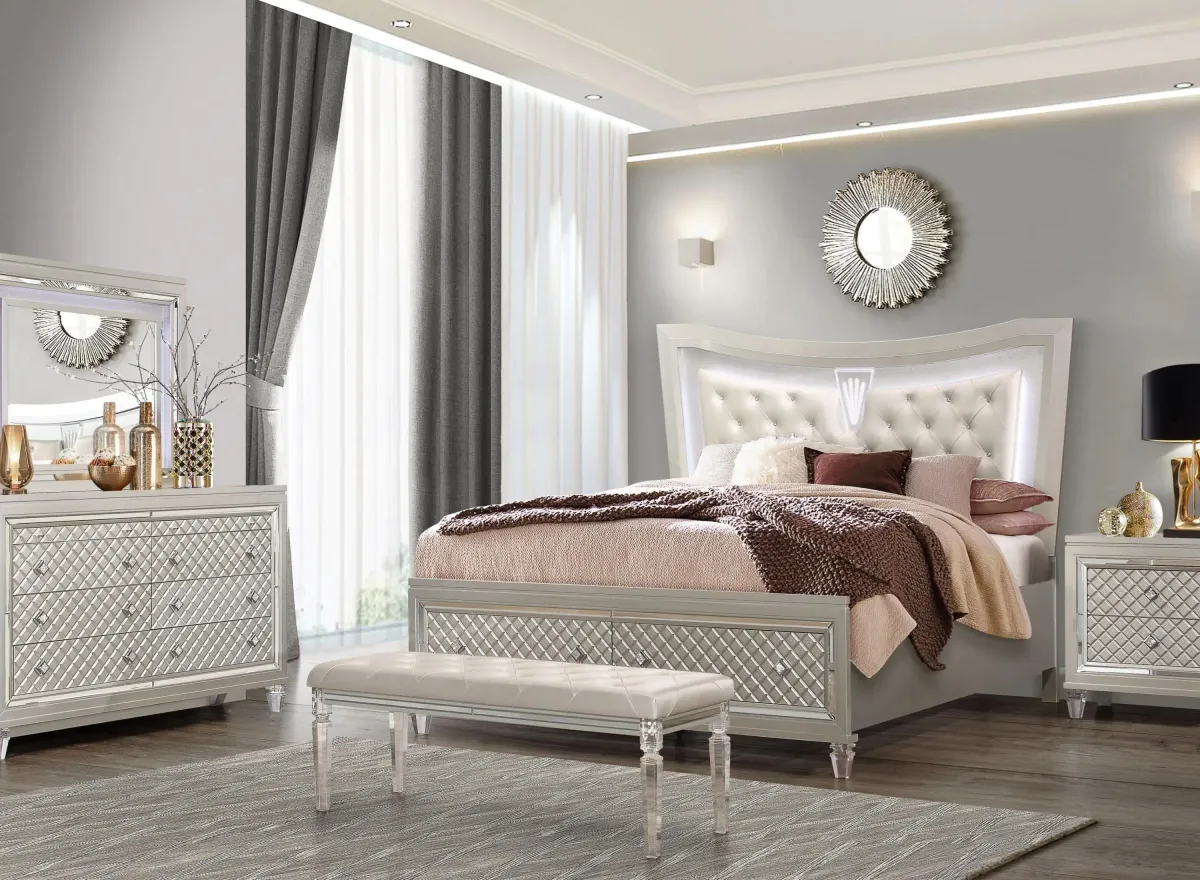 Paris 4-pc. Bedroom Set in Champagne by Global Furniture Furniture USA