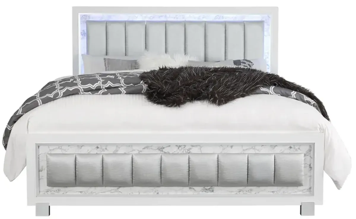 Santorini Bed in White by Global Furniture Furniture USA