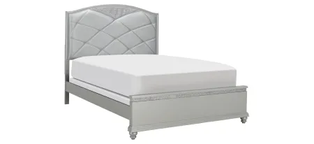 Amina Bed in Silver by Crown Mark