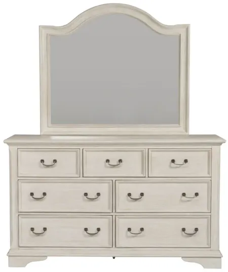 Decatur 4-pc. Bedroom Set w/ 1 Drawer Nightstand in Antique White by Liberty Furniture