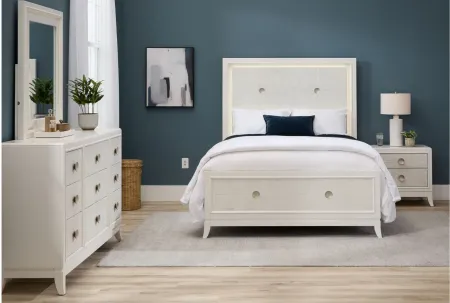 Giovanna Bed in White by Samuel Lawrence