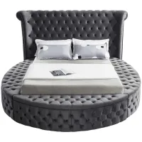 Luxus King Bed in Gray by Meridian Furniture