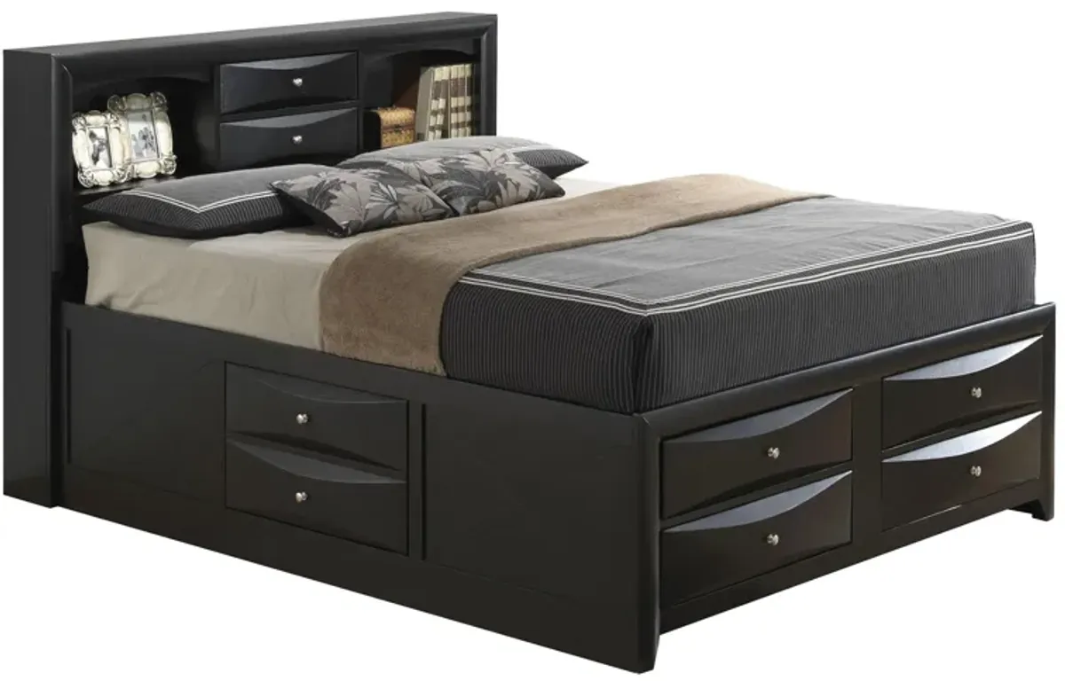 Marilla Captain's Bed in Black by Glory Furniture