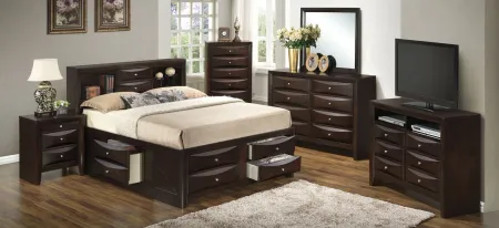 Marilla Captain's Bed in Cappuccino by Glory Furniture