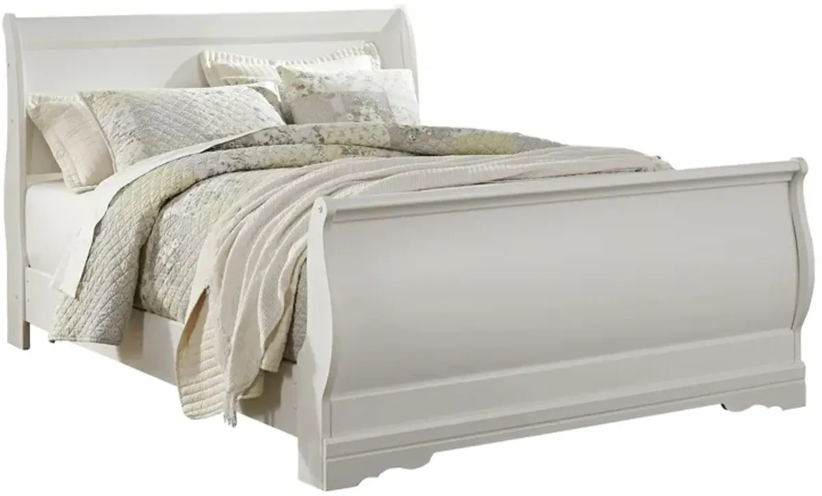 Anarasia Bed in White by Ashley Furniture