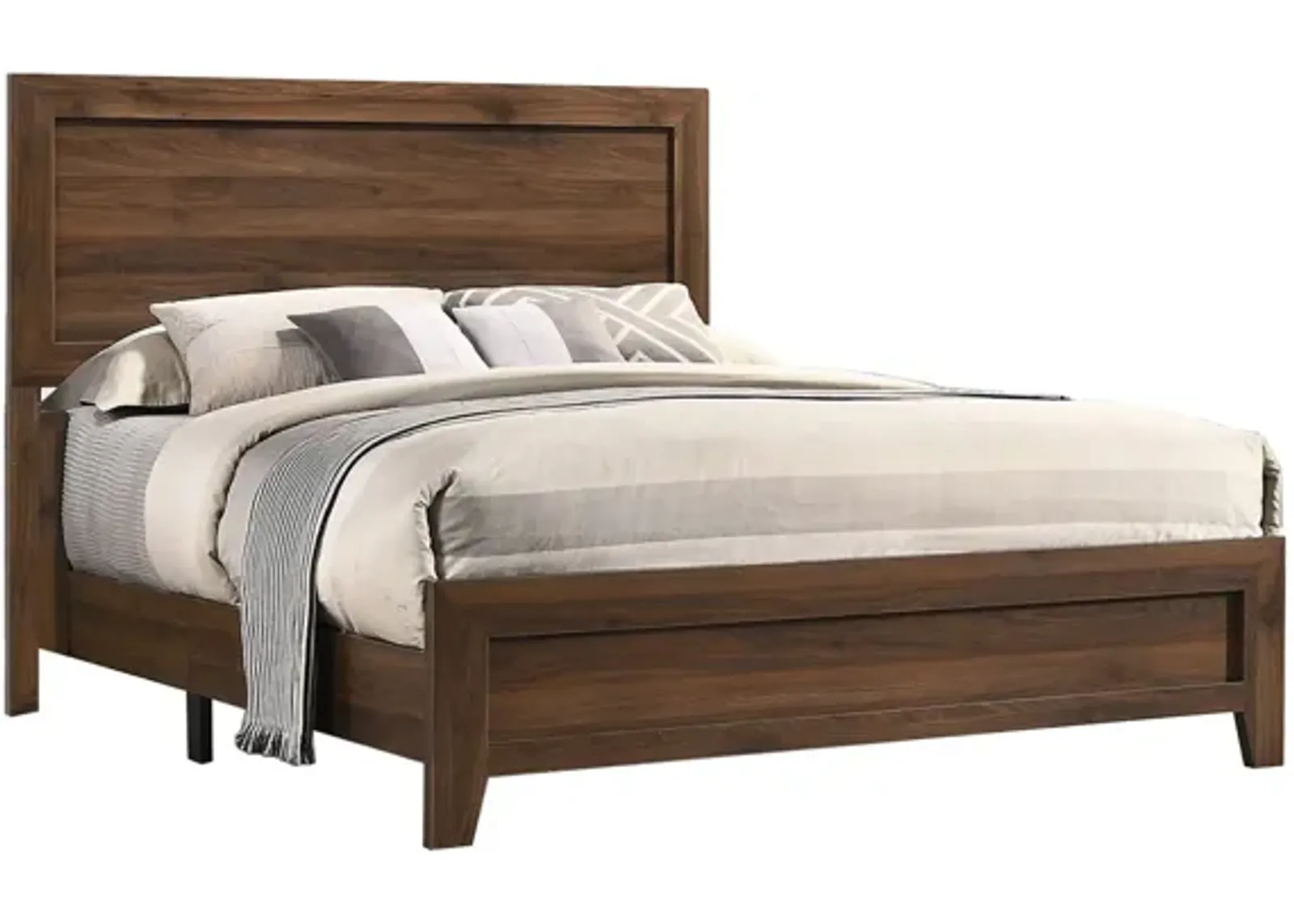 Millie Panel Bed in Brown by Crown Mark