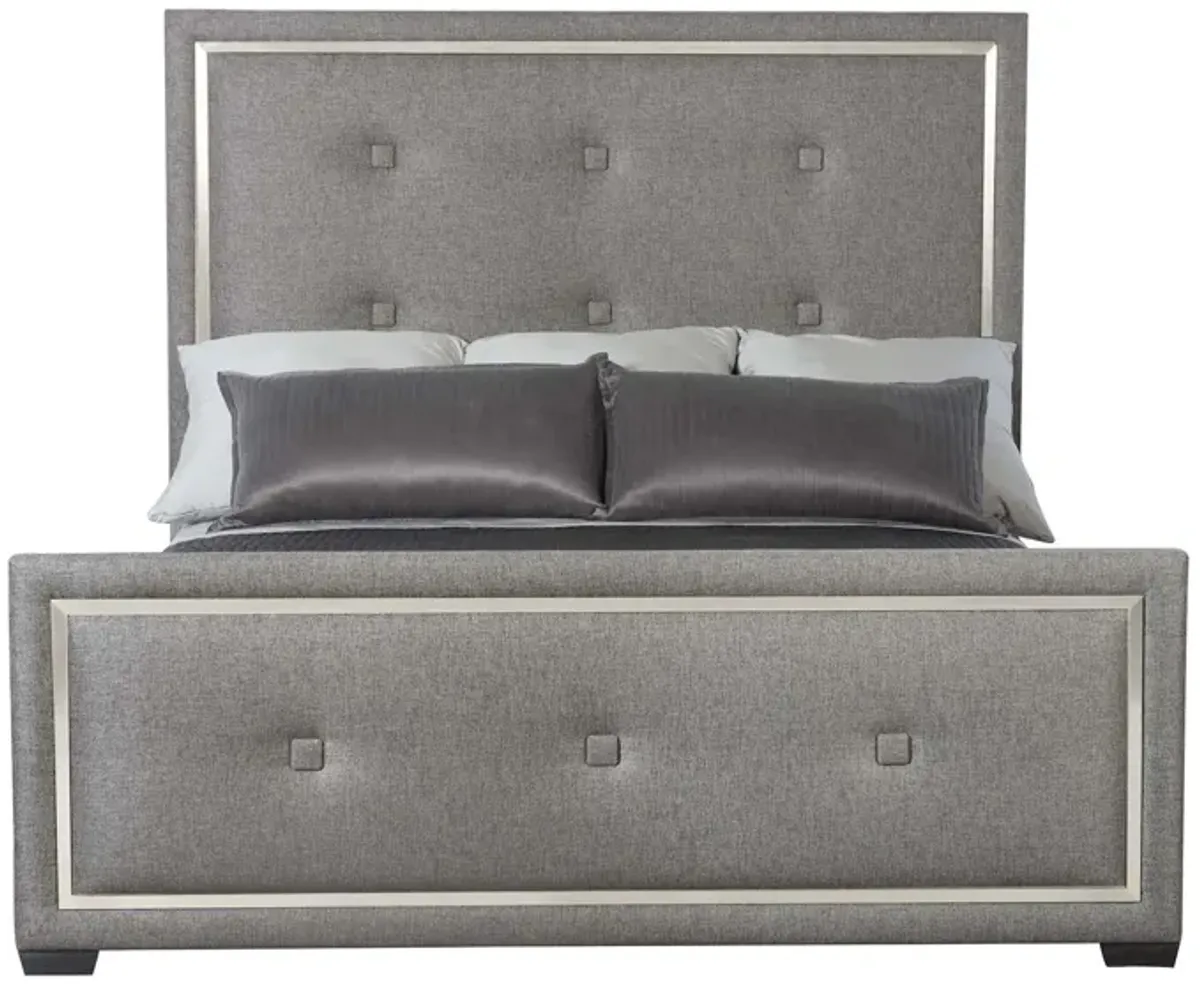 Decorage Upholstered Bed in Cerused Mink by Bernhardt