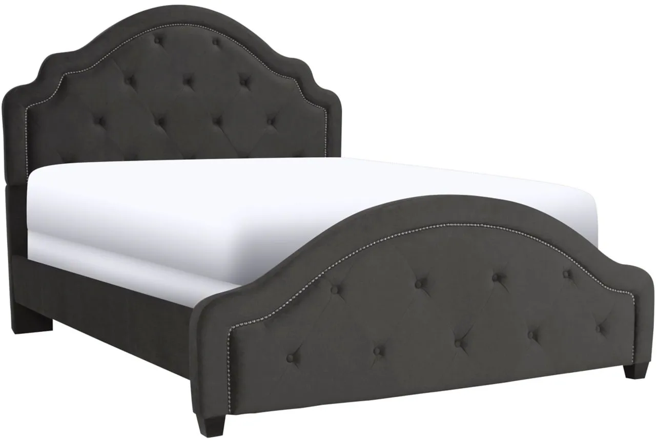 Bowman Bed - Charcoal in Charcoal by Hillsdale Furniture