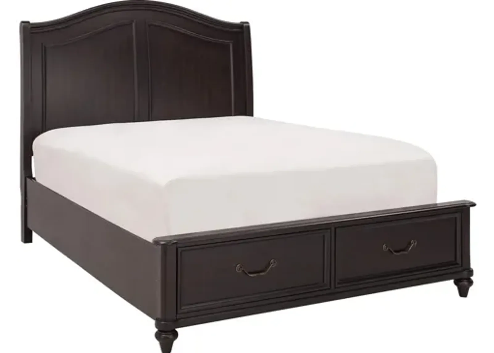 Brooklyn Platform Storage Bed in Charcoal Brown by Bellanest