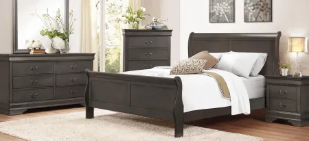 Edina Bed in Gray by Homelegance