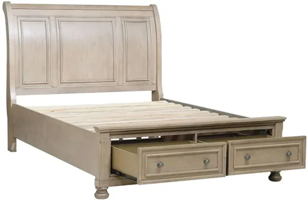 Donegan Sleigh Platform Storage Bed