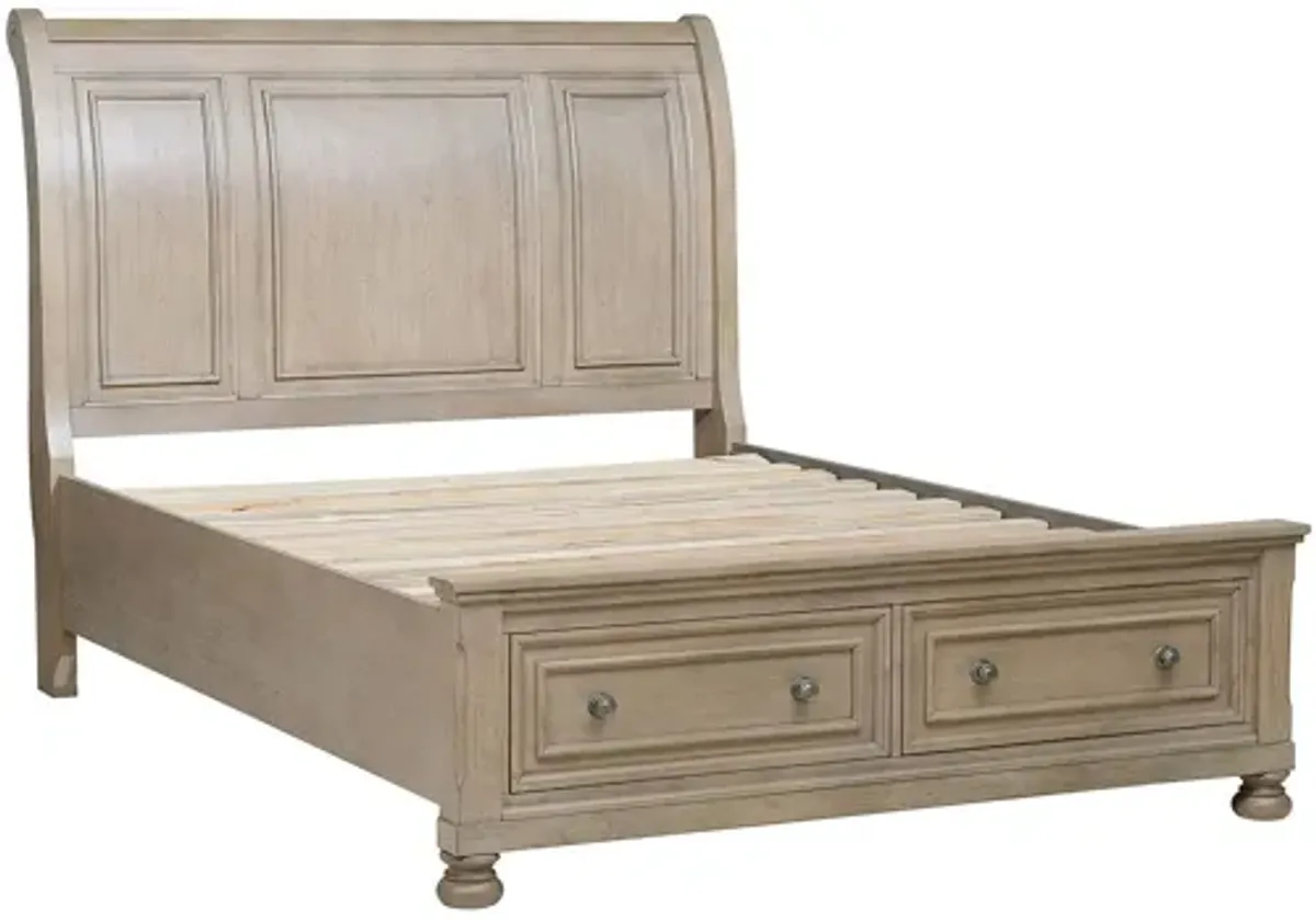 Donegan Sleigh Platform Storage Bed