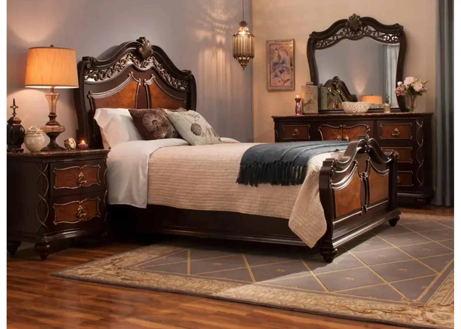 Palazzo 4-pc. Bedroom Set in Mocha by Najarian