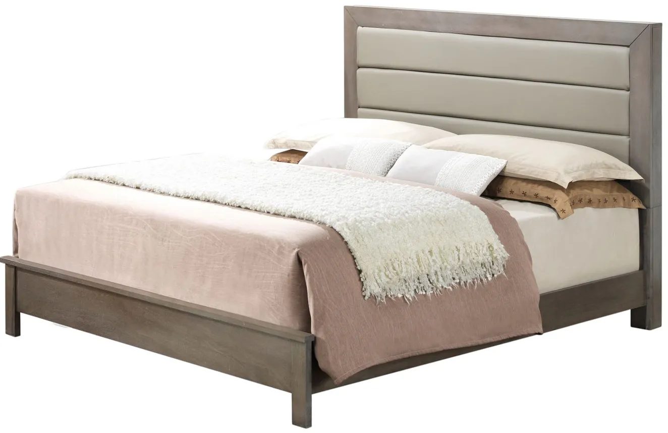 Burlington Upholstered Bed in Gray by Glory Furniture