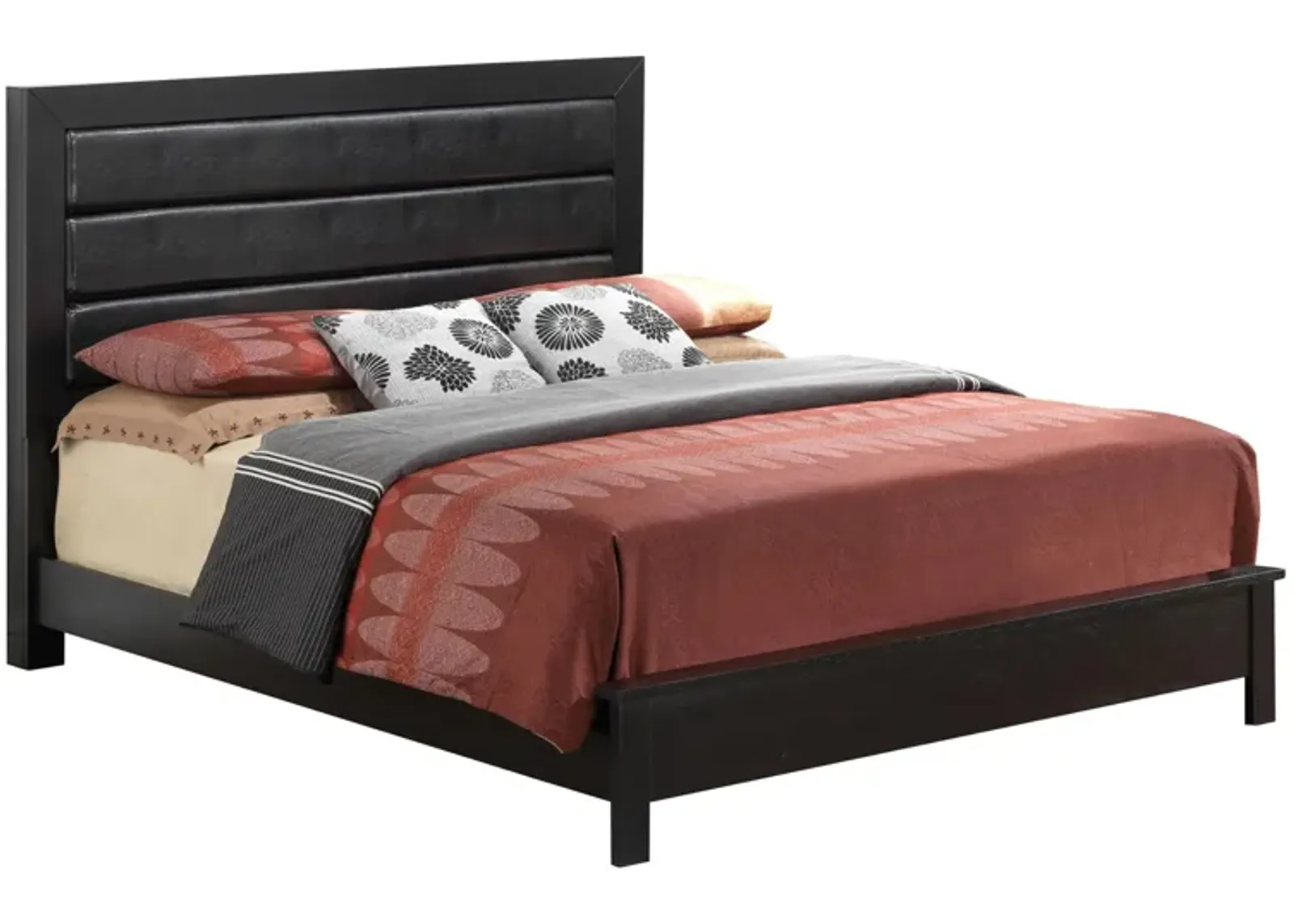 Burlington Upholstered Bed in Black by Glory Furniture