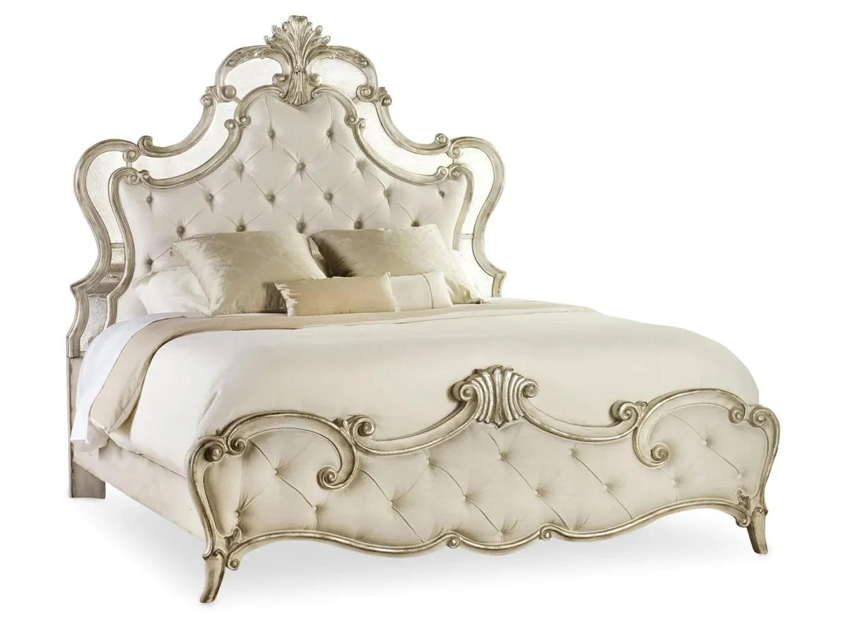 Sanctuary Upholstered Bed in Silver by Hooker Furniture