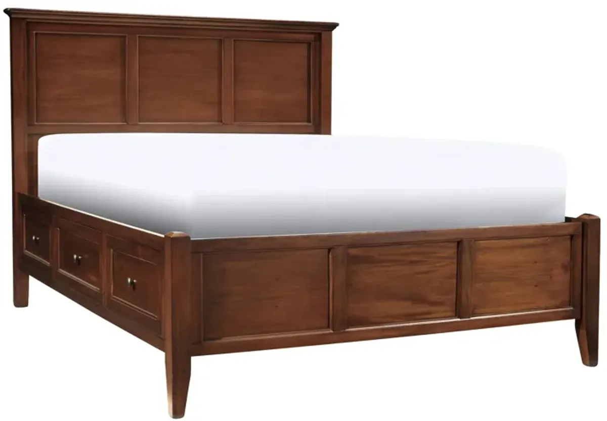 Westlake Storage Platform Bed in Cherry by A-America