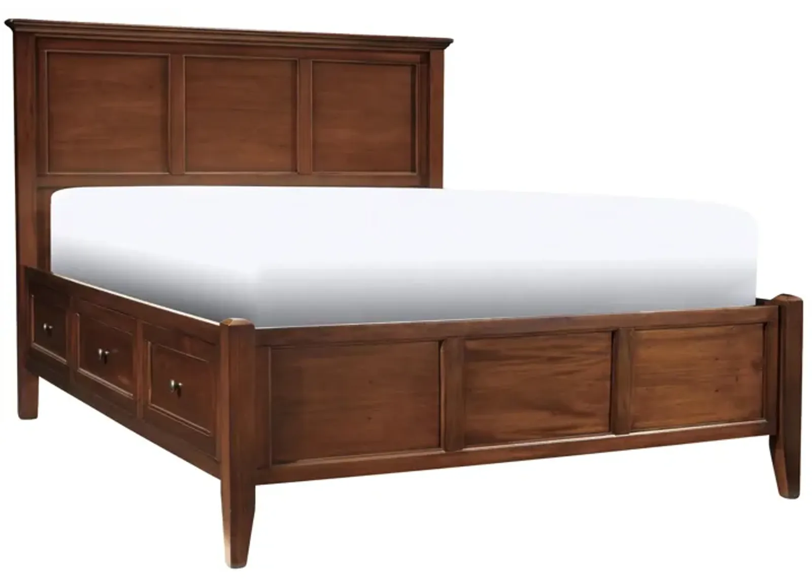 Westlake Storage Platform Bed in Cherry by A-America