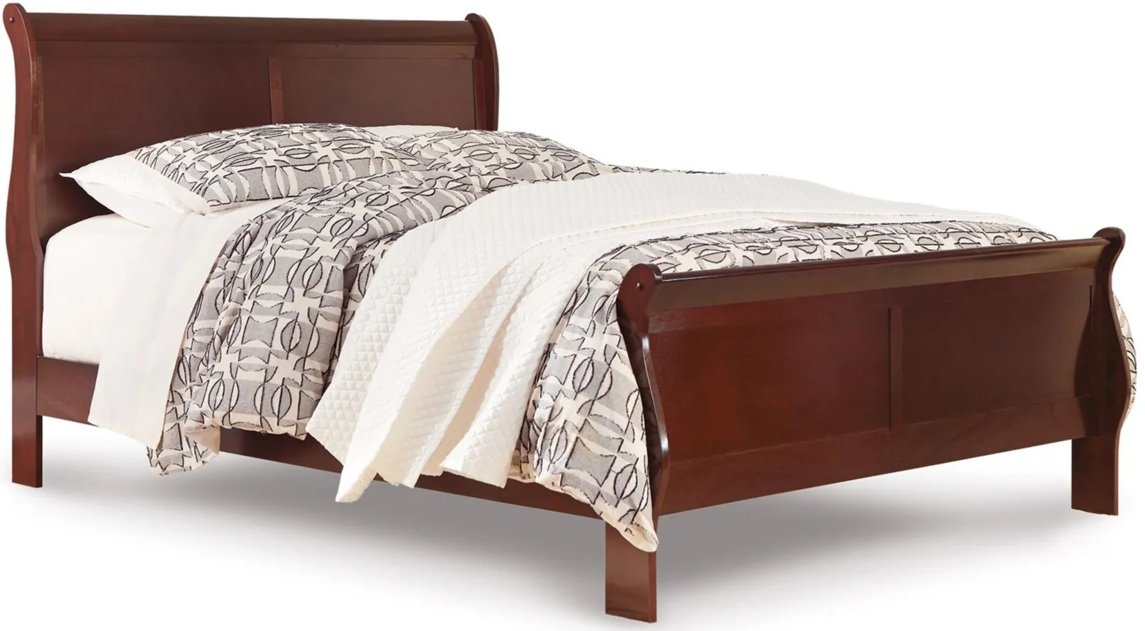Alisdair California King Sleigh Bed in Dark Brown by Ashley Furniture