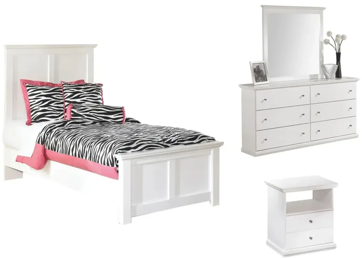 Adele 4-pc. Bedroom Set in White by Ashley Furniture