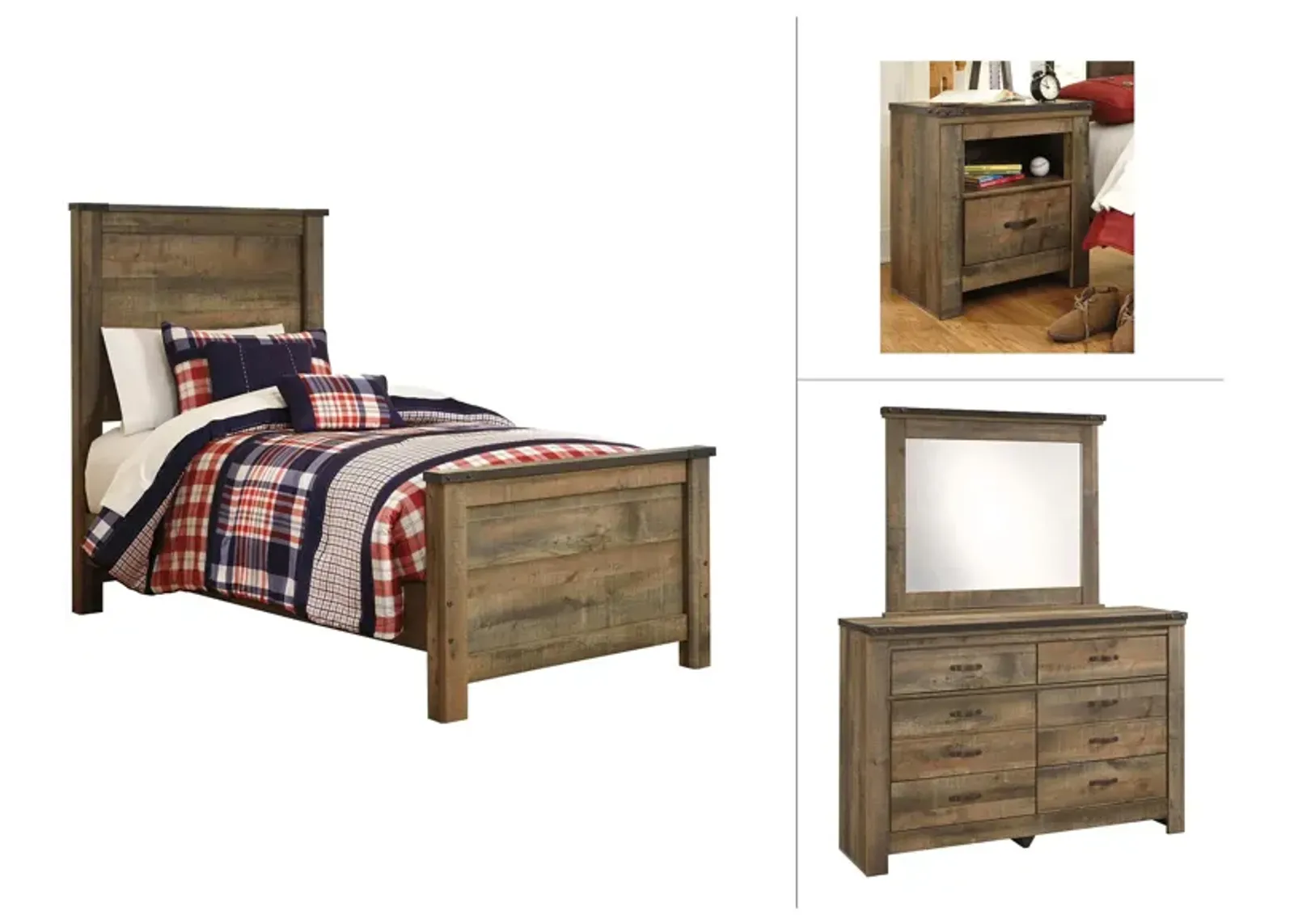 Braydon 4-pc. Bedroom Set in Brown by Ashley Furniture