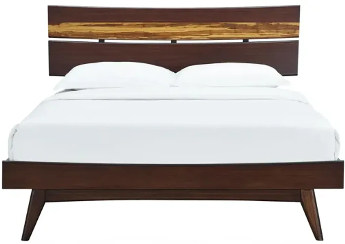 Azara California King Platform Bed in Sable by Greenington