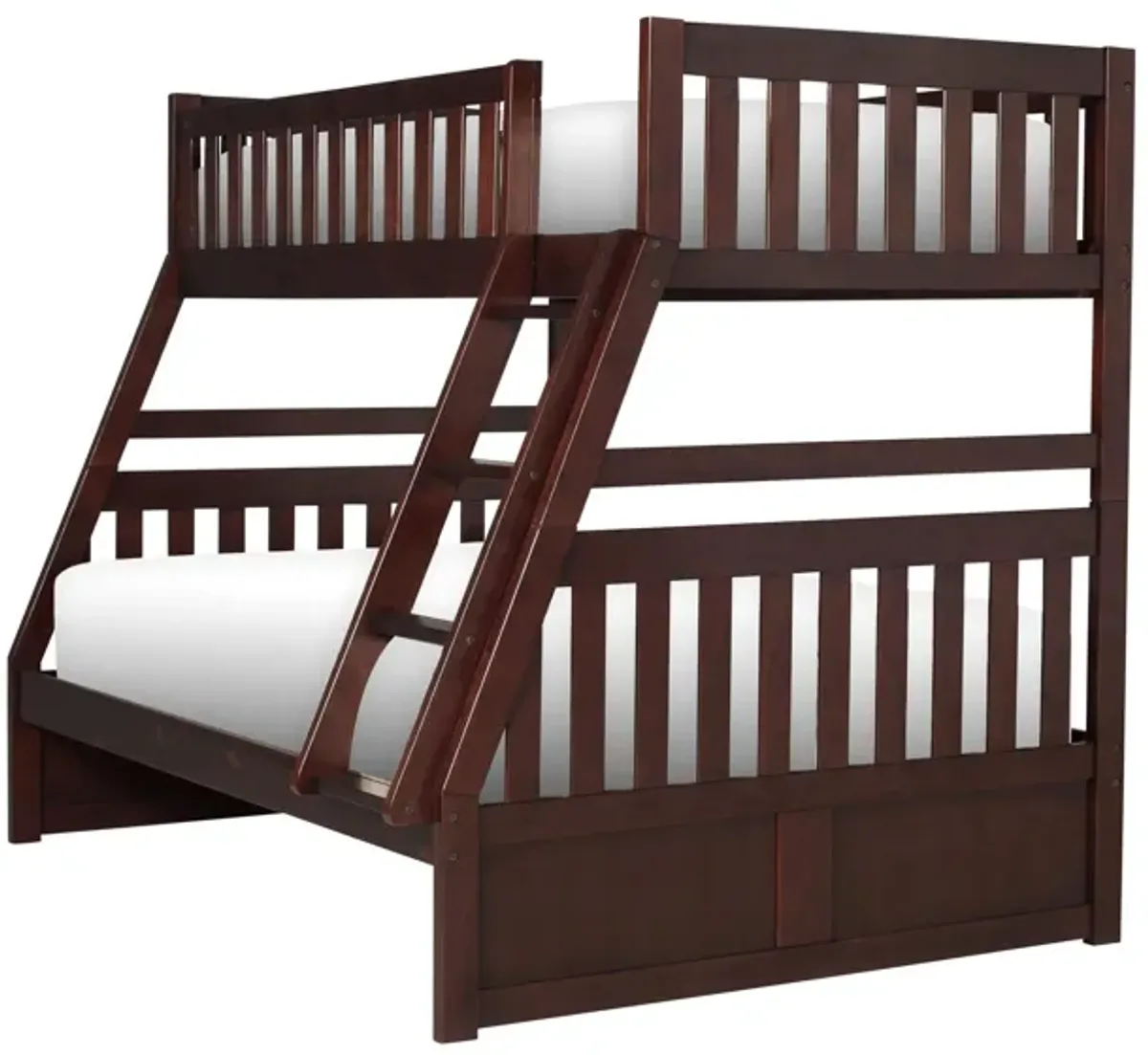 Belisar Twin-Over-Full Bunk Bed in Cherry by Bellanest