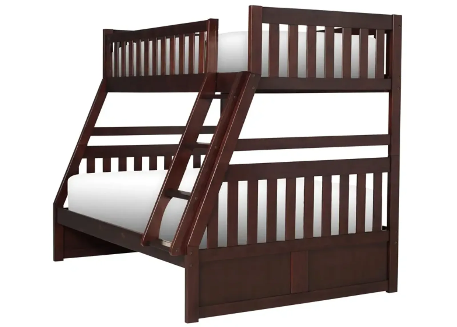 Belisar Twin-Over-Full Bunk Bed in Cherry by Bellanest