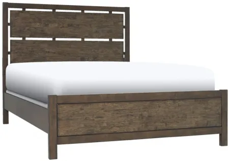 Larkspur Panel Bed in Two Tone Oak by Bellanest