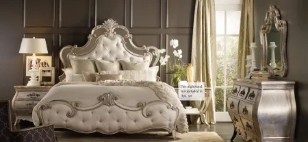 Sanctuary 4-pc. Bedroom Set w/ Nightstand in Bardot / Samantha Cream by Hooker Furniture